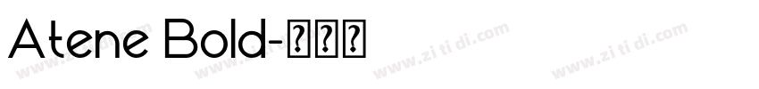 Atene Bold字体转换